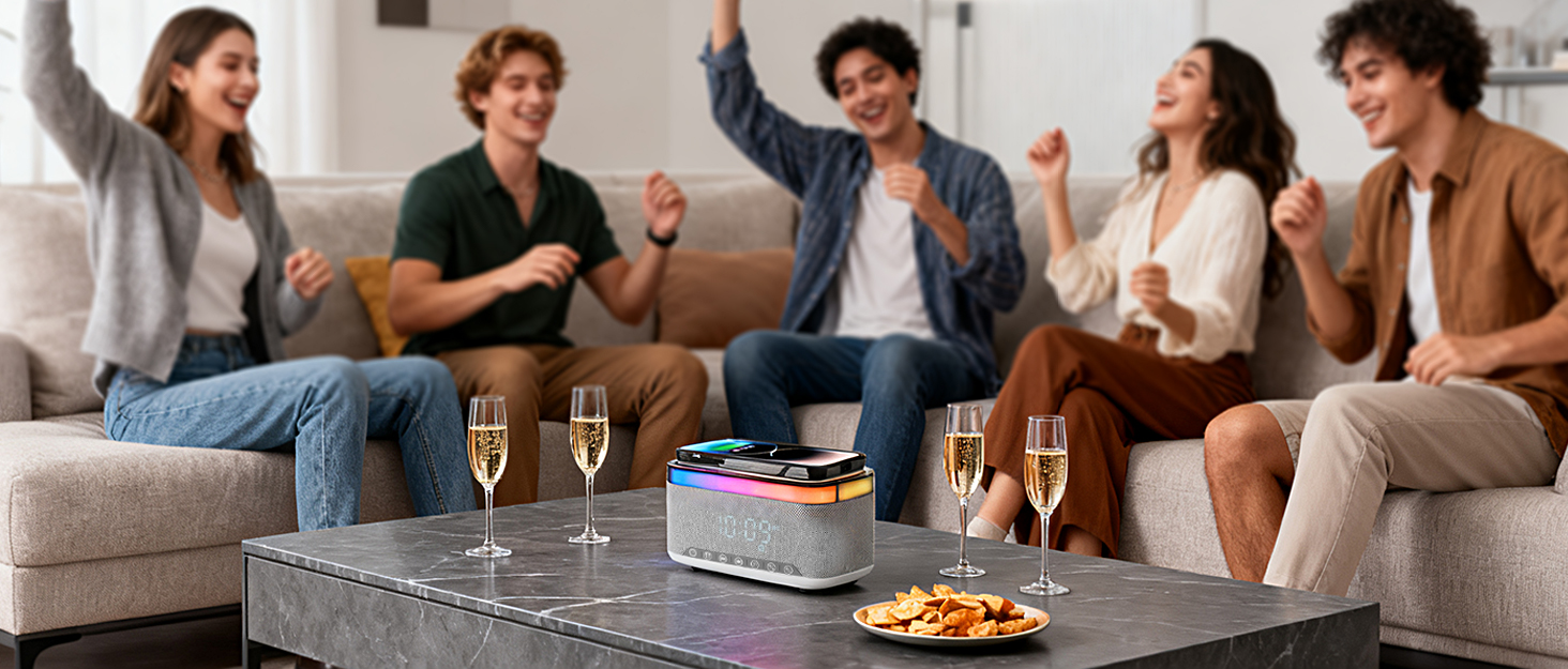 Series of images showing people gathered around tables in social settings, likely in dining or restaurant environments.