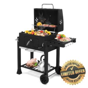 Bonnlo Portable Charcoal Barbecue BBQ Grill