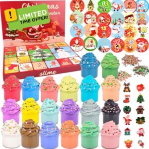 Christmas Slime Kit Advent Calendar - Butter Slime Non-Sticky