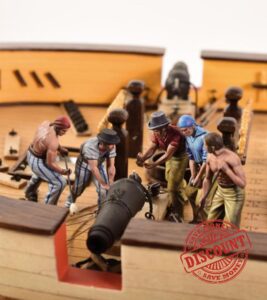 Artesanía Latina Set of 10 Naval Gunners Figures 1700-1815