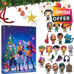 Demon Advent Calendars 2025 AFORENTIER Advent Calendar Hunter Keychain Countdown Includes 24PCS 3D Keyring Toys Gifts for Boys Girls Loved Ones of All Ages