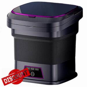 Portable Washer 13L 3 Modes Foldable Mini Washing Machine with Drain Pipe Handle Small Laundry Machine for Underwear Socks Baby Clothes