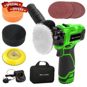 Cordless Mini Car Polisher Kit with 2 Speed Settings