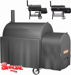 Smoker Cover Compatible with Oklahoma Joe's Longhorn Highland Offset Smoker