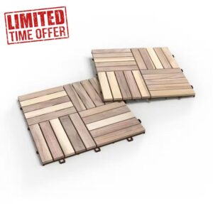 simpa Acacia Hardwood Decking Tiles