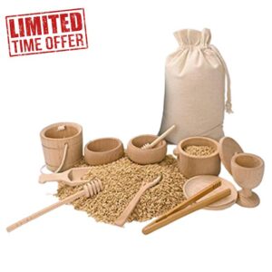 Wooden Sensory Bin Tools - Learning Set