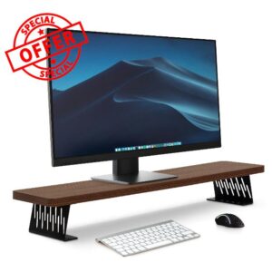 Lumibric 80x23.5cm Wooden Monitor Stand