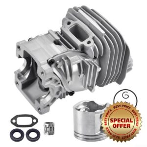 47mm Cylinder and Piston Kit Compatible with MS291 MS291C MS271 Chainsaws 1141 020 1206 Replacement Parts