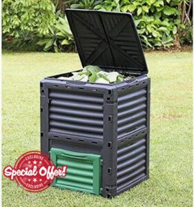 Large Garden Composter Bin Organic Waste Compost Converter Eco Friendly - 300L