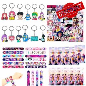 Kpop Demon Hunters Birthday Party Bag Fillers Birthday Decorations Party Favours with Hunters Party Bags Hunters Party Bag Fillers for Kids Boys Fans