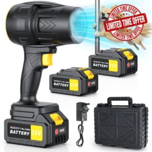 Electric Leaf Blower Cordless with 2*3000mAh Batteries and Charger