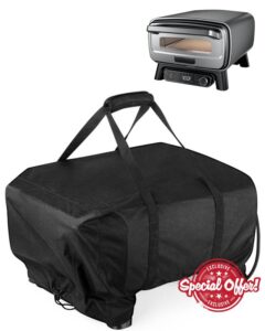 Liftable Grill Cover with Carry Handle for Ninja Artisan Outdoor Pizza Oven - Compatible with MO200 Series - UV & Water Resistant