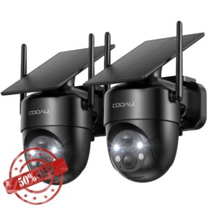 COOAU 2K Wireless Outdoor WiFi Surveillance Camera | 3MP Night Colour Vision