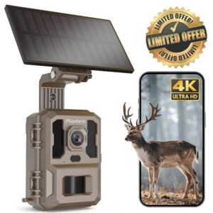 Misstech 4K UHD Trail Camera Solar-Powered