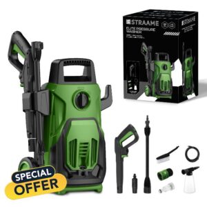 Straame Green 1600W Elite Pressure Washer