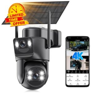 4K Solar Security Camera Outdoor Wireless