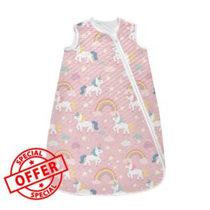 Baby Unisex Newborn Sleep Sack Wearable Blanket Sleeping Bag 0-24 Months S Unicorn Rainbow Stars