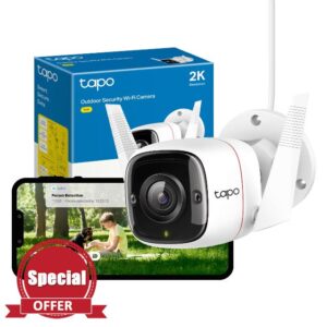 Tapo TC65 2K Security Camera Outdoor Wireless & Wired
