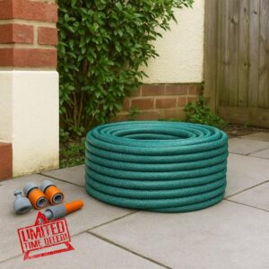 PVC Garden Hose Pipe 5M–200M – Reinforced Heavy Duty Hosepipe with Fittings – Expandable Water Hose for Outdoor Garden