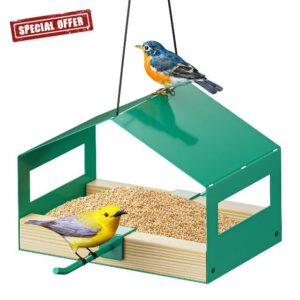 FANHAO Metal Bird Feeder for Outdoors Hanging