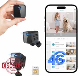 javiscam 4G LTE Cellular Security Camera with SIM Card