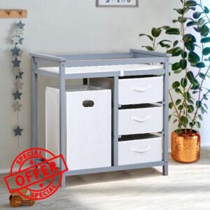 Garvee Wooden Baby Changing Table