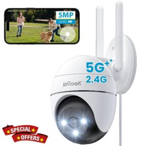ieGeek 5MP 2.4/5Ghz Security Camera Outdoor