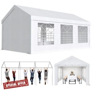 JUMMICO Large 3m x 6m Gazebo with Sides