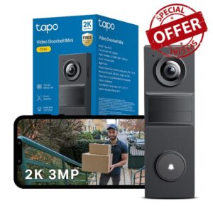 Tapo TD20 2K Battery Video Doorbell No Monthly fee