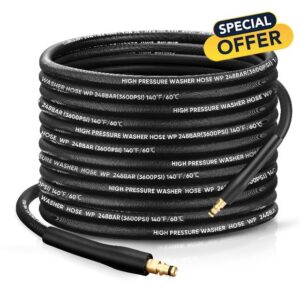 10M Steel Wire Braided Washer Hose – Kink-Resistant