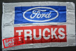Ford Trucks Traditional Flag Size: 36" H x 60" W