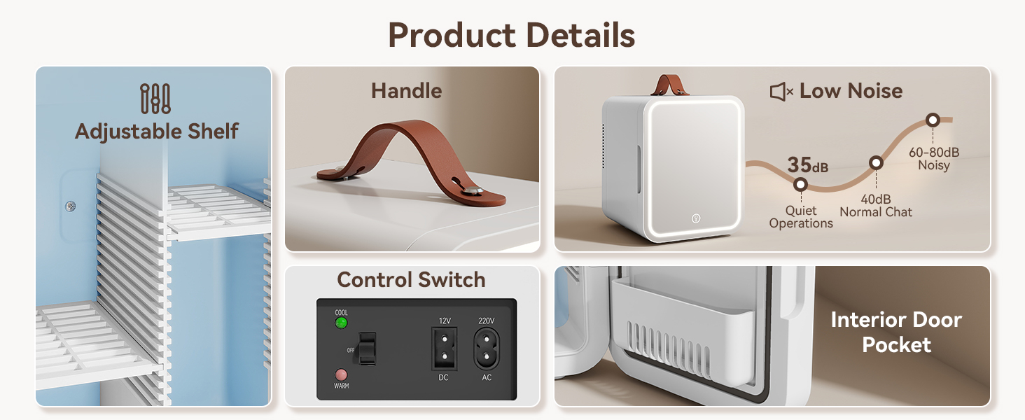 Text reads 'Multiple Power Options'. Series of product images showing various device charging or power connection options.