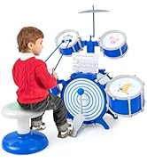 Maxmass 61 Key Digital Piano, Semi Weighted Electric Keyboard with Adjustable & Folding Stand, Bl...