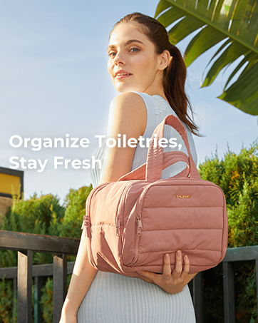 Black travel electronics organizer case shown open and closed, with multiple compartments and elastic straps for cable management.