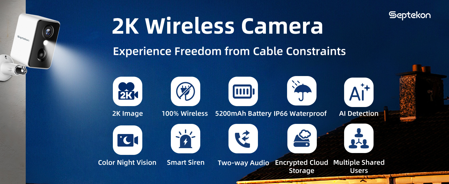 2K Wireless camera