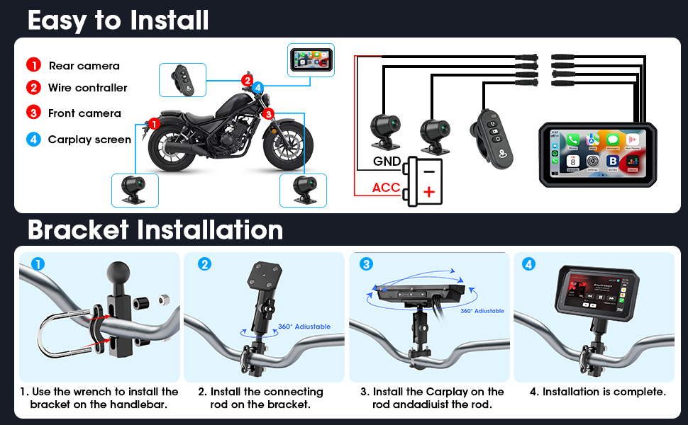 Digital dashboard display showing road view through rectangular screen interface mounted in vehicle, with blue accent lighting and control indicators.