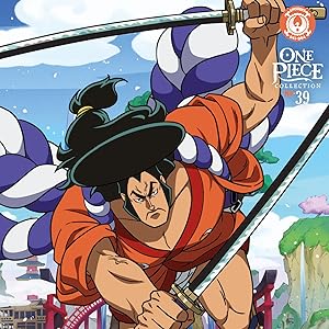 Animated sequence showing characters in action poses from what appears to be Japanese animation style artwork, featuring dynamic movement and bright colors.