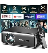 2025 Smart Projector with Dolby Audio & NetfIix Officially, Auto Focus & Keystone, Full HD 1080P ...