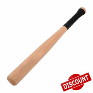 Mikinona Professional Wooden Baseball Bat Solid Wood Training Stick Ergonomic Grip for Youth Adults Outdoor Baseball Sports Practice