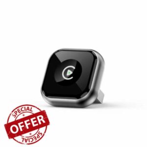 Wireless CarPlay Adapter ONLY for Factory-Installed Wired Apple CarPlay & Apple iPhone iOS 10+ - Convert Wired Car Play to Wireless - USB C/A Plug and Play