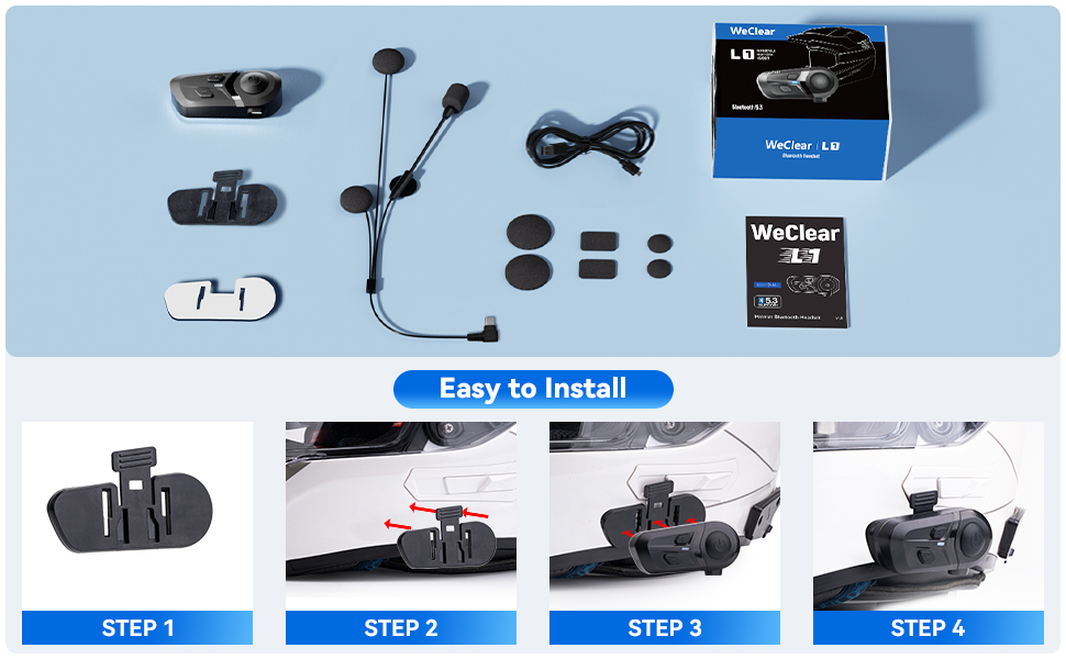 L1 motorcycle bluetooth headset