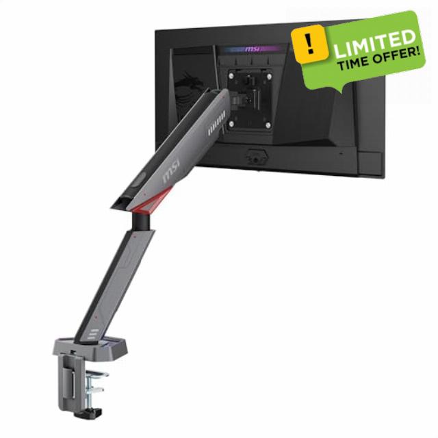 MSI MPG MT161R - Premium RGB Single Monitor Stand Arm