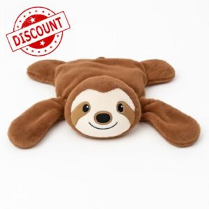Soft Weighted Sensory Plush Animal (2.3kg / 5lb) With Removable Washable Cover & Carry Bag - Calming Cuddly Companion for Everyday Comfort and Relaxation (Sloth)