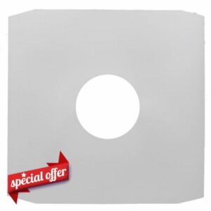 12″ 100 gsm White Paper Inner Sleeves – Premium Single 12-inch Vinyl Record Inner Covers (Multiple Pack (100)