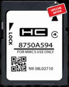 SD Map GPS Navigation Europe - 2025.A Compatible with Mitsubishi - MMCS W15 W17 (A594)