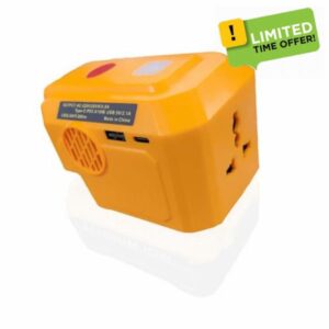 200W Portable Power Inverter for Dewalt 18V/20 Battery
