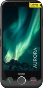 Doro Aurora A10 Protect Pack - Senior Smartphone – Easy to Use – Assistance Button with GPS Location – Hearing Aid Compatible – USB Cable - TPU Cover - Screen protector – Graphite