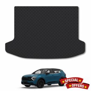 Kia Sportage [Hybrid] (Upper Boot - With Subwoofer) (2021+) Rubber Boot Liner Compatible with Mat Accessory Tailored Fit Protector Anti-Slip Durable Custom Fit Dog Friendly Heavy-Duty Easy-Clea