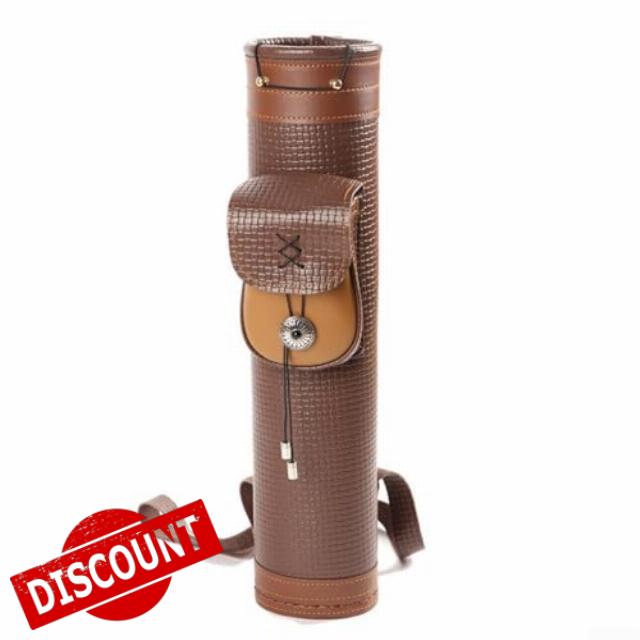 High Capacity Leather Quiver Perfect for Hunting Bow and Arrow Storage