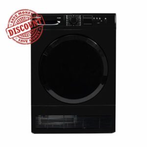 Willow WCD8B Black 8kg Freestanding Condenser Dryer with 15 Programmes